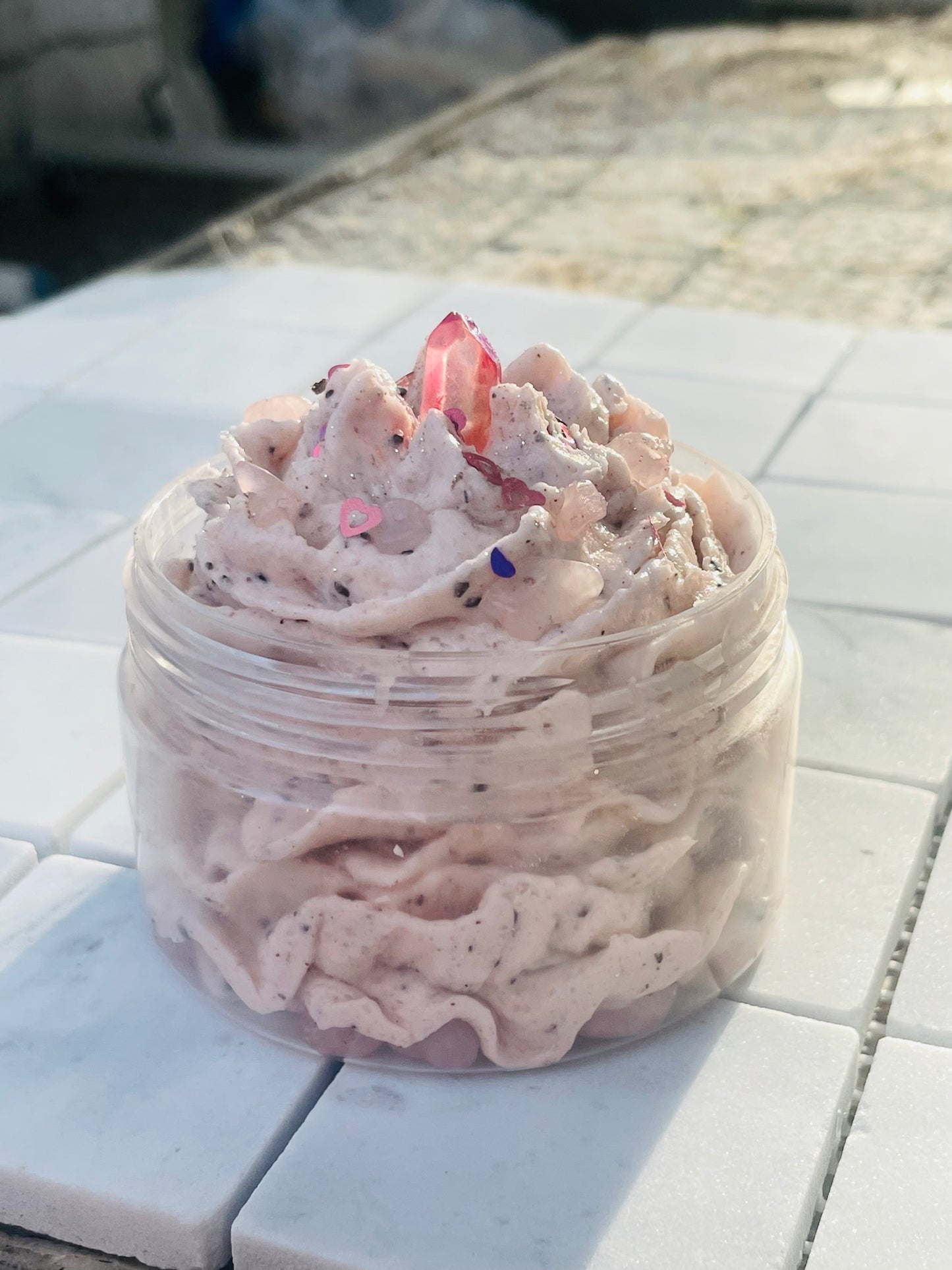 Emulsified exfoliating  Whipped body scrubs