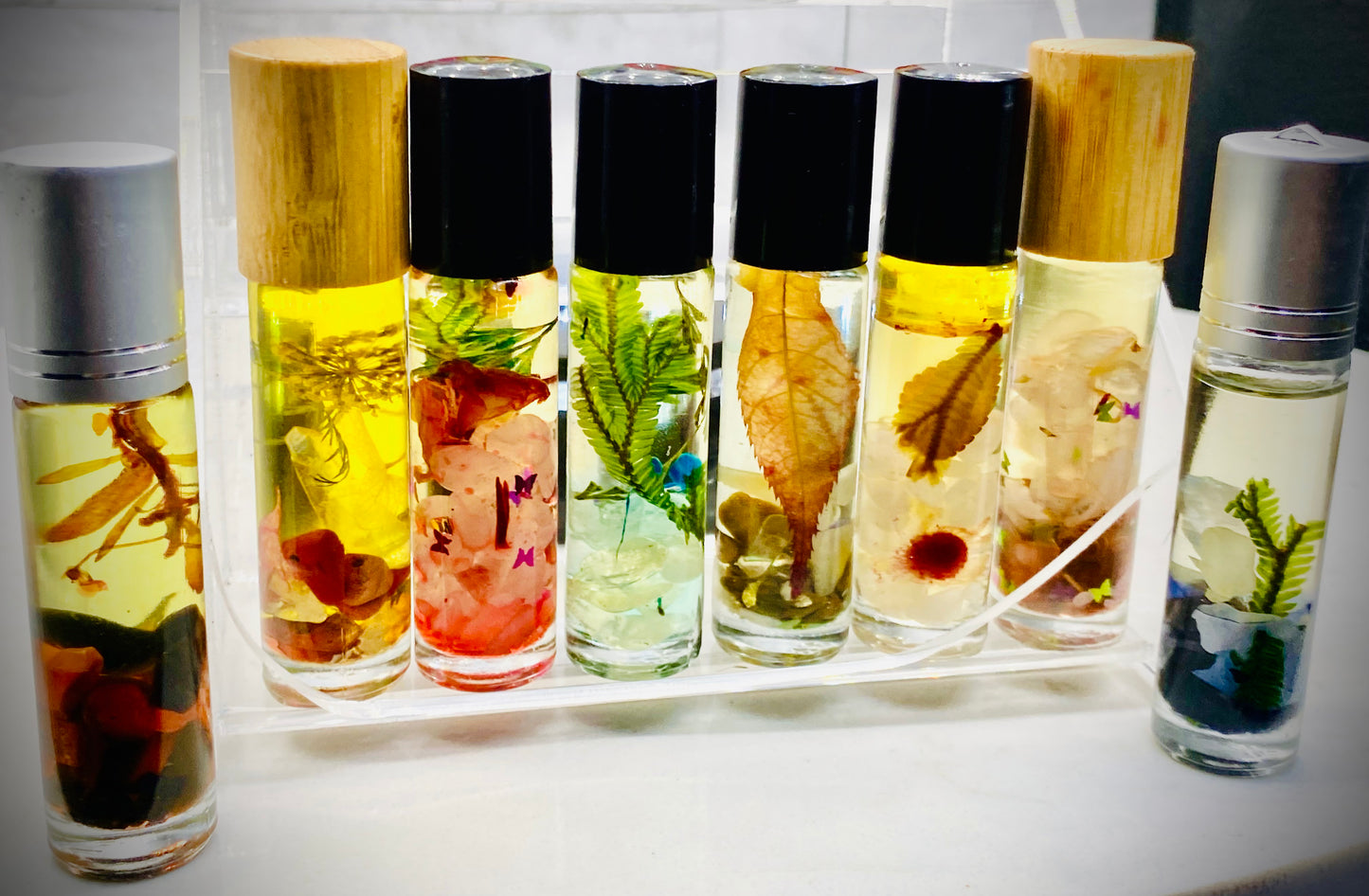 Enchanted crystals body oil rollers