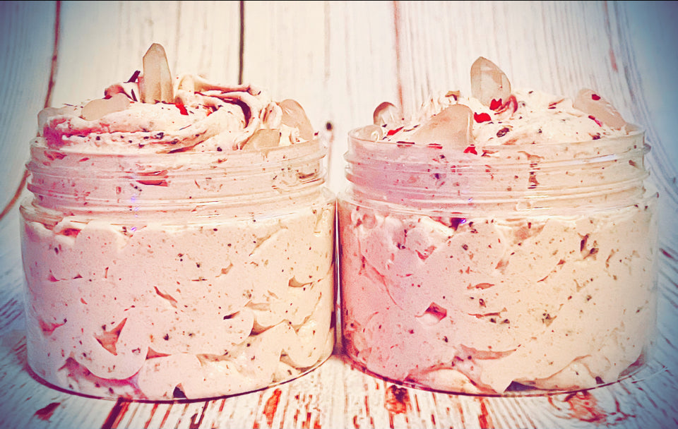 Emulsified exfoliating  Whipped body scrubs