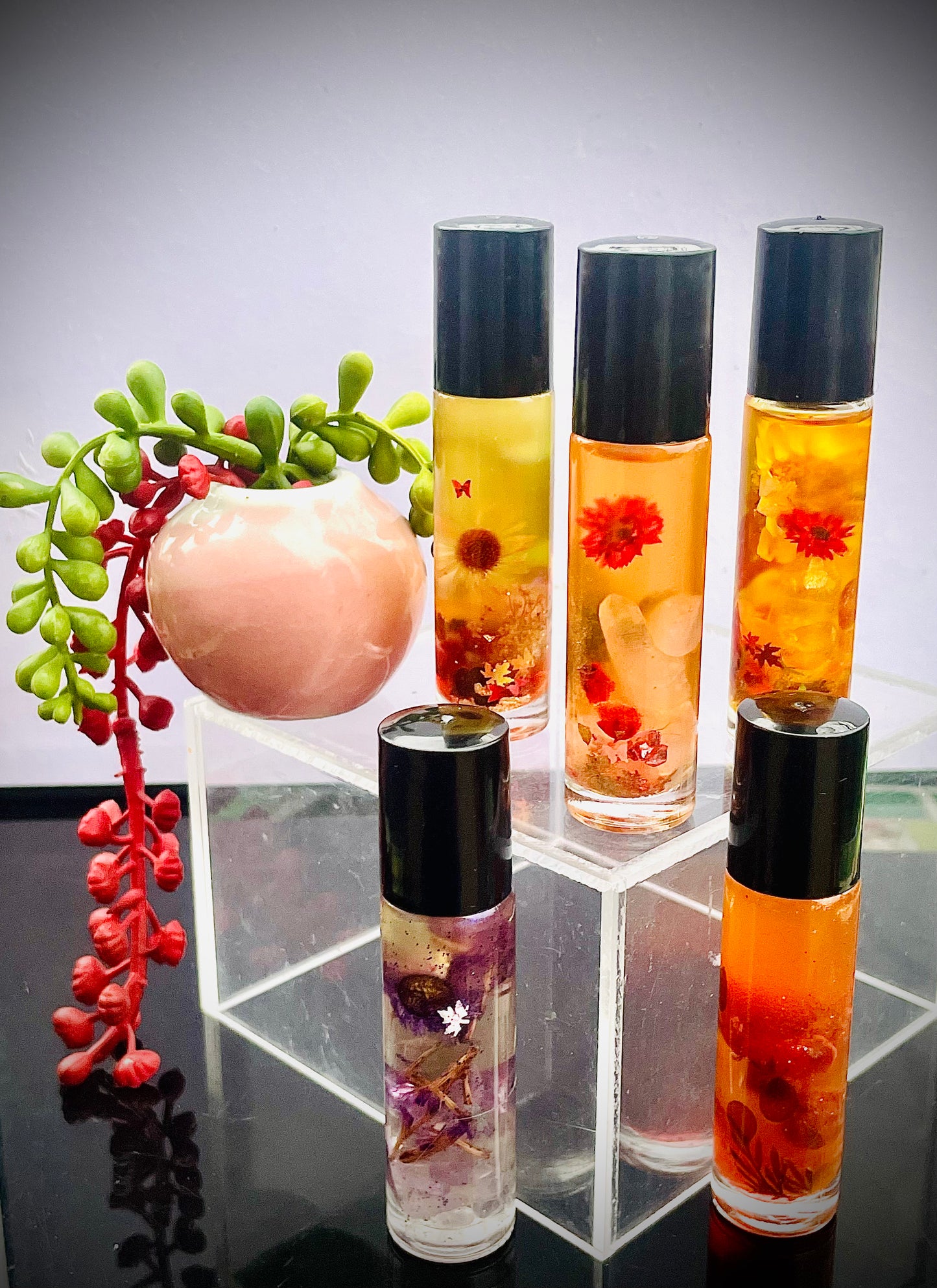 Enchanted crystals body oil rollers