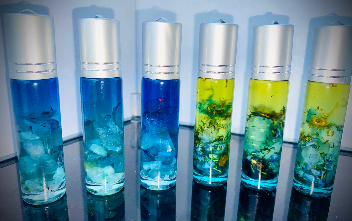 Enchanted crystals body oil rollers