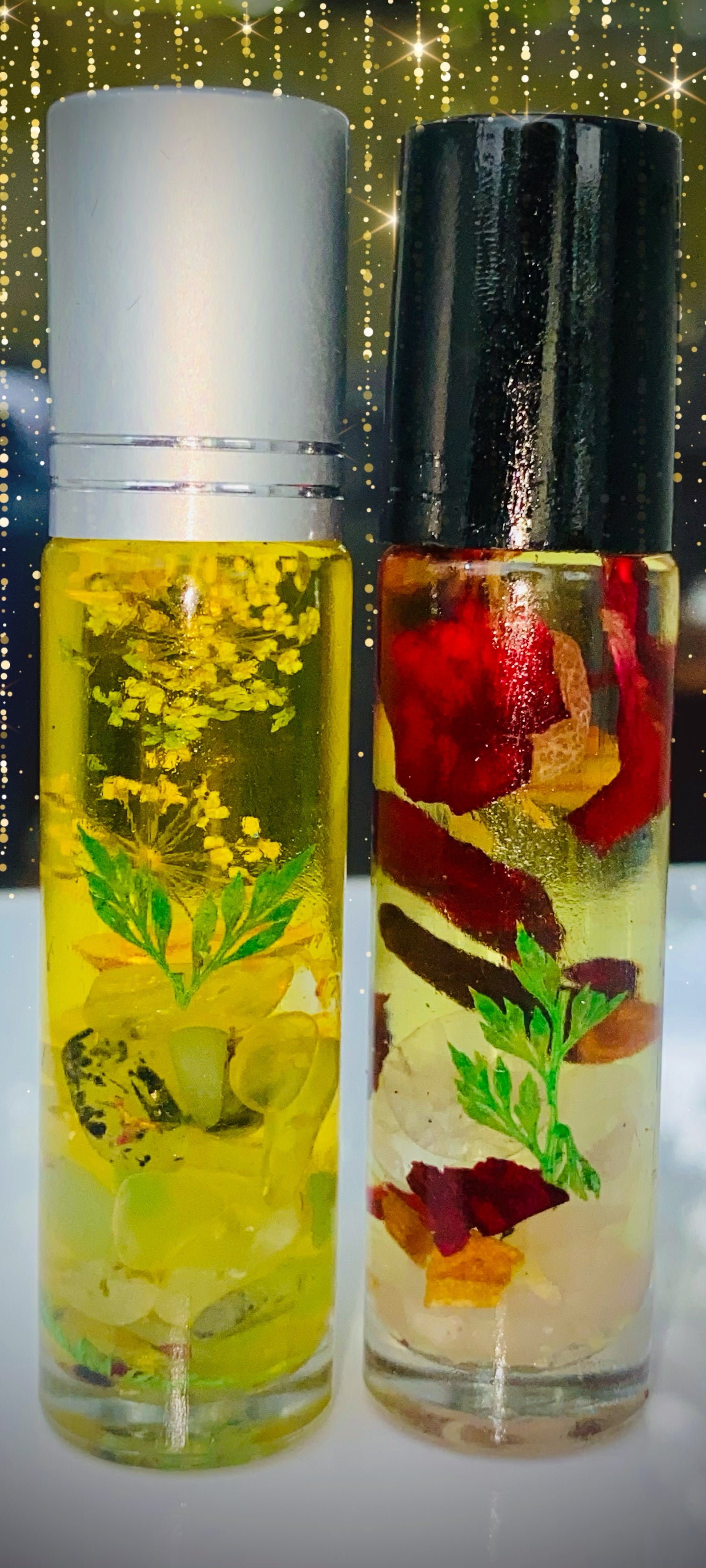 Enchanted crystals body oil rollers