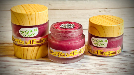 Lip exfoliating + moisturizing dead sea sea salt lip scrubb